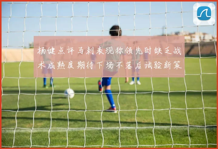 杨健点评马刺表现称领先时缺乏战术成熟度期待下场不落后试验新策略